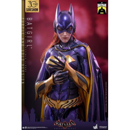 Batgirl Hot Toys Vgm Purple And Gold Batman Arkham Knight