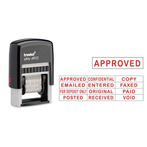 Usse4822 Trodat® Self Inking Stamps Zuma