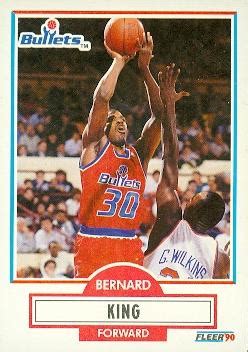 Bernard King Basketball Card Washington Bullets Fleer