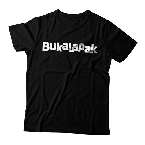 Jual Kaos Baju Distro Bukalapak Logo Terbaru Warna Hitam Cotton