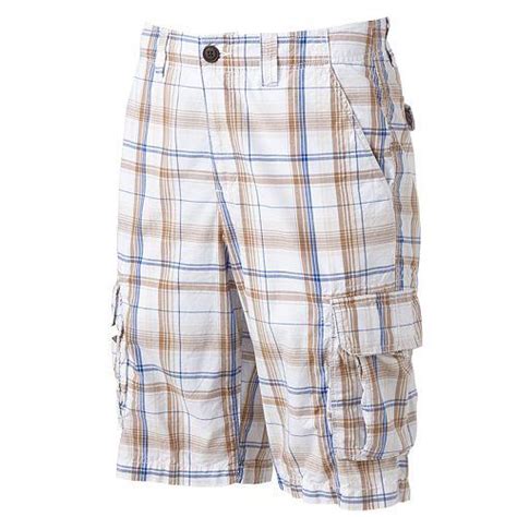 Mens Urban Pipeline Plaid Cargo Shorts Size 34 Classic Length Msrp 44 Nwt