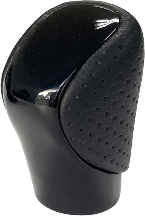 Amazon Pursuestar Leather Piano Black Gear Lever Shift Knob