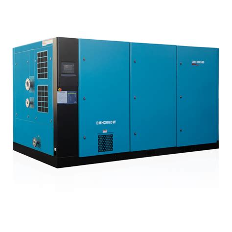 V Hz Kw Rotary Screw Air Compressor Two Stage Compression