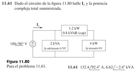 Solved 11 61 Dado El Circuito De La Figura 11 80 Halle Io Y Chegg