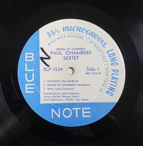 Us Blue Note Blp Whims Of Chambers Paul Chambers Sextet Ny Dg