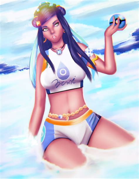 Artstation Nessa Pokemon Sword And Shield