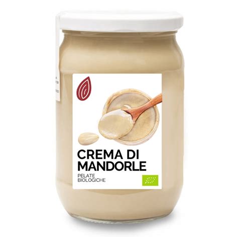 Crema Di Mandorle Pelate Bio Senza Zucchero Frutta E Bacche