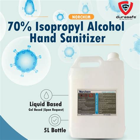 Norchem Hand Sanitizer 70 Isopropyl Alcohol Based 5l Durasafe Shop