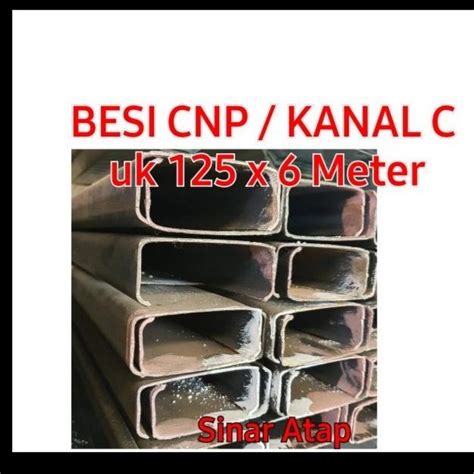 Jual BESI CNP KANAL C 125 TINGGI 4 Cm TEBAL 2MM FULL PANJANG 6 Meter