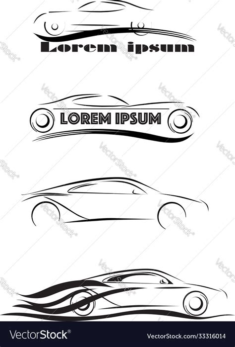 Car logo silhouette Royalty Free Vector Image - VectorStock