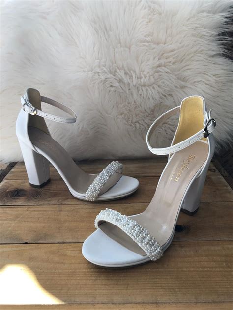 Pearl Wedding Shoes Handmade Bridal Shoes With Pearls Bride Etsy