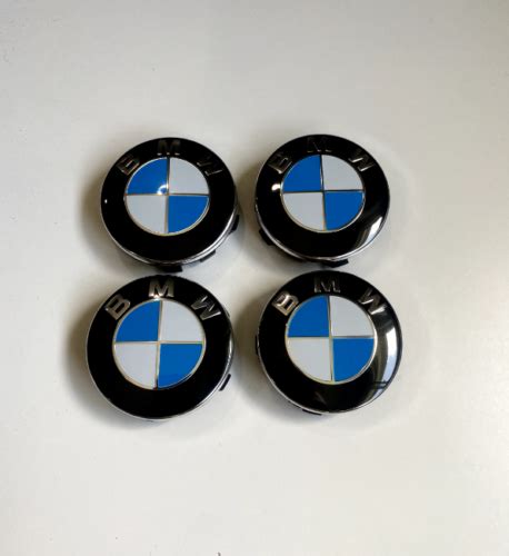 Genuine 4PCS 56mm Wheel Center Hub Caps Logo Badge Emblem For BMW