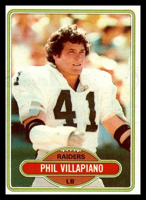 Topps Phil Villapiano Oakland Raiders Ebay