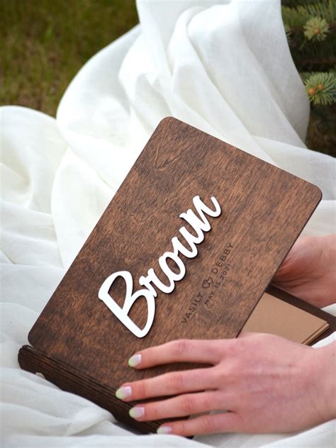 Personalized Wedding Guest Book Wood Rustic Wedding Guest Etsy