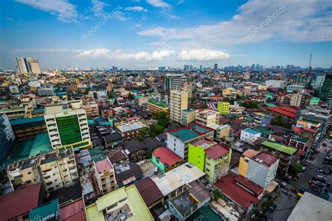 View of buildings in Sampaloc, in Manila, The Philippines. Stock Photo ...