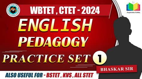 English Pedagogy Practice Set Wbtet Ctet Youtube