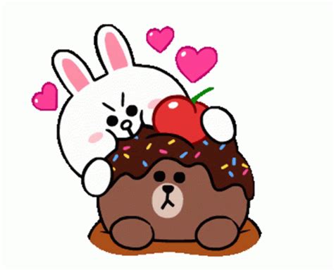 Cony Love Sticker Cony Love Brown Discover Share Gifs