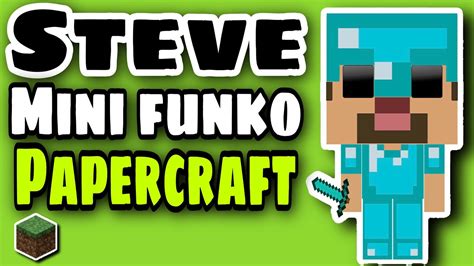 Como Hacer Steve Minecraft Traje De Diamante Estilo Mini Funko