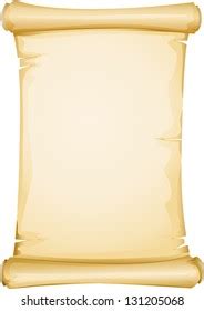 Blank Old Ancient Scroll Papyrus Paper Cartoon Vector Image