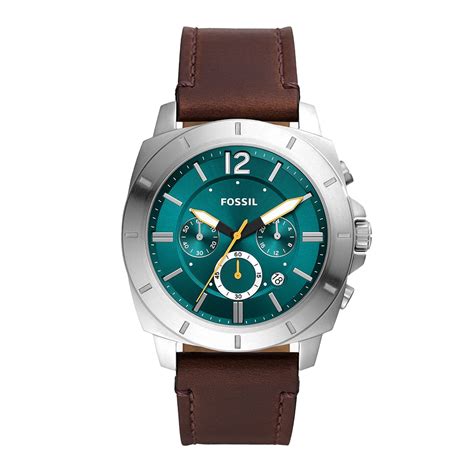 Fossil Men S Privateer Chronograph Brown Leather Watch Bq2778 Jomla Ae