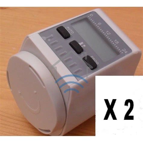 Lot De 2 Tetes De Radiateur Thermostatique Programmable SOMATHERM