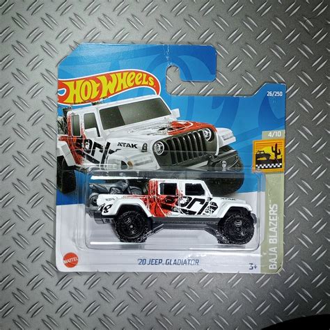 Hot Wheels 20 Jeep Gladiator Rare Collectible Miniature Model 1 64 Scale Gift Idea With Free