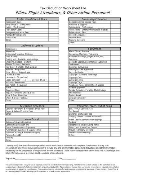 Firefighter Tax Deduction Worksheet Maximize Your Tax Benefits