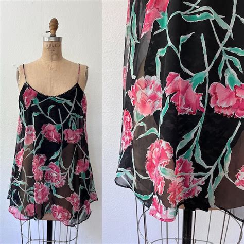 SALE Vintage Teddy Vintage Lingerie Carnation Flo Gem
