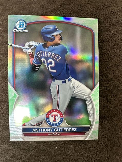 Bowman Chrome Prospects Lunar Glow Refractor Bcp Anthony