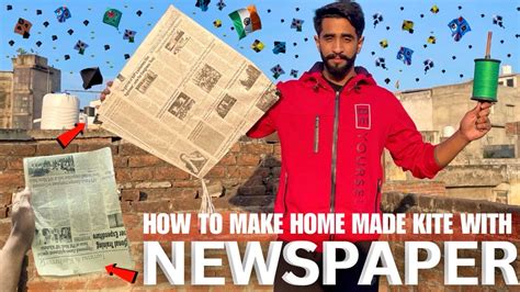 How To Make Newspaper Kite At Home Newspaper Kite Making Flying News