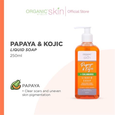 Organic Skin Japan Papaya And Kojic Calamansi Liquid Soap 250 Ml