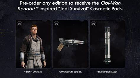 All Star Wars Jedi Survivor Pre Order Bonuses Explained