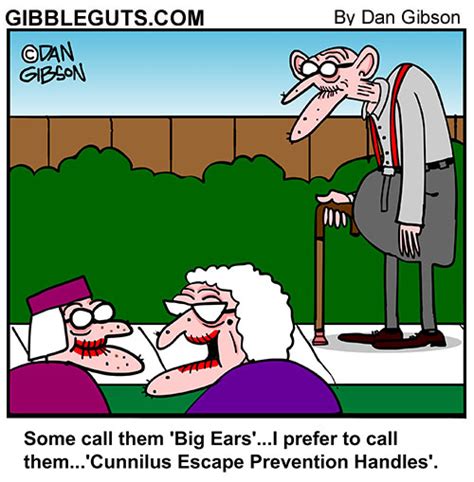 Old Man With Big Ears Cartoon From