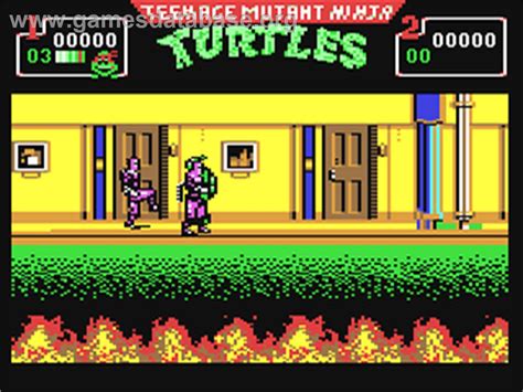 Teenage Mutant Ninja Turtles Ii The Arcade Game Commodore Games