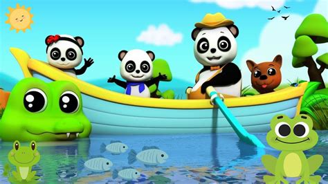 Baby Bus Cartoons Baby Pandas Boating Adventure Rescuing Friends On