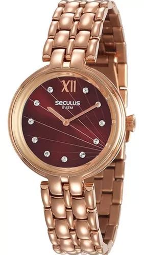 Relógio Seculus Feminino 13022lpsvrs4 Cor Rose MercadoLivre