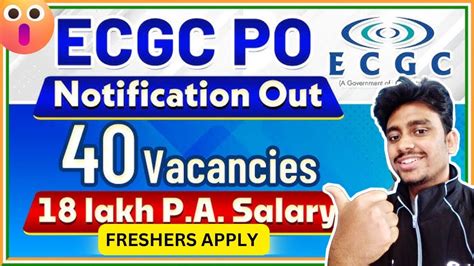 Ecgc Po Recruitment Freshers Apply Ctc Lpa Permanent