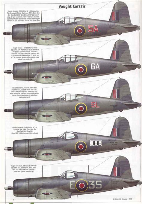 Asisbiz Fleet Air Arm Corsair Profile Sheet A