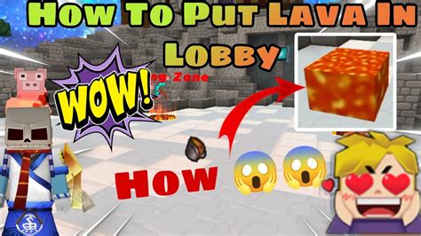 How To Put Lava In Skyblock Lobby Blockman Go New Lobby Bug