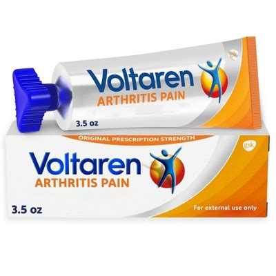 Voltaren Diclofenac Sodium Topical Arthritis Pain Relief Gel Tube 3 5