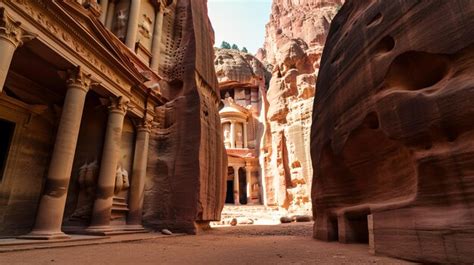 Premium AI Image | The Monastery Petra Jordan