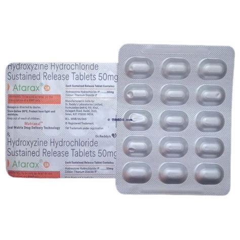 Atarax sr 50mg tablet 15s pack; | Buy Atarax sr 50mg tablet 15s pack ...