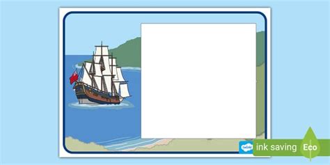 FREE Boat Photo Frame Hecho Por Educadores Twinkl