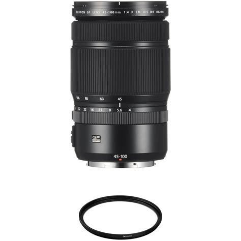 FUJIFILM GF 45 100mm F 4 R LM OIS WR Lens With Filter Kit B H