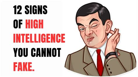 12 Signs Of High Intelligence You Cannot Fake YouTube