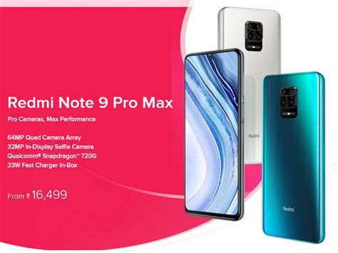 Redmi Note 9 Pro Max Sale Xiaomi Redmi Note 9 Pro Max First Sale On May 12 Price In India