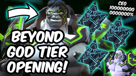 Ceo 1000000000 Beyond God Tier 6 Star Opening And 82 Bahamet Hulk Boss Marvel Contest Of