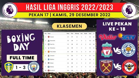 Hasil Liga Inggris Tadi Malam LEEDS Vs MANCHESTER CITY Klasemen