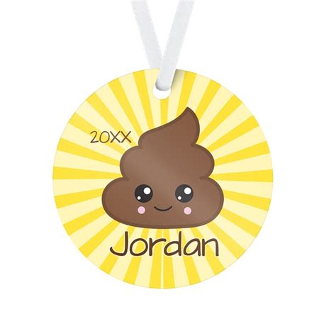 Emoji Kids Ornament Yellow Poop Emoji Holiday Ornament Poop - Etsy