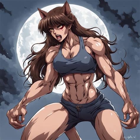 Werewolf Girl Transformation Cartoon